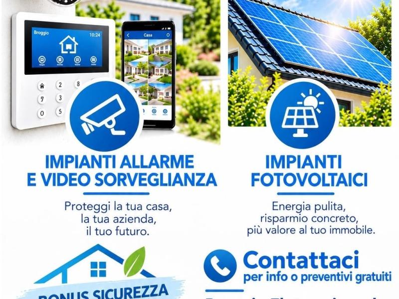 Impianti allarme e fotovoltaico